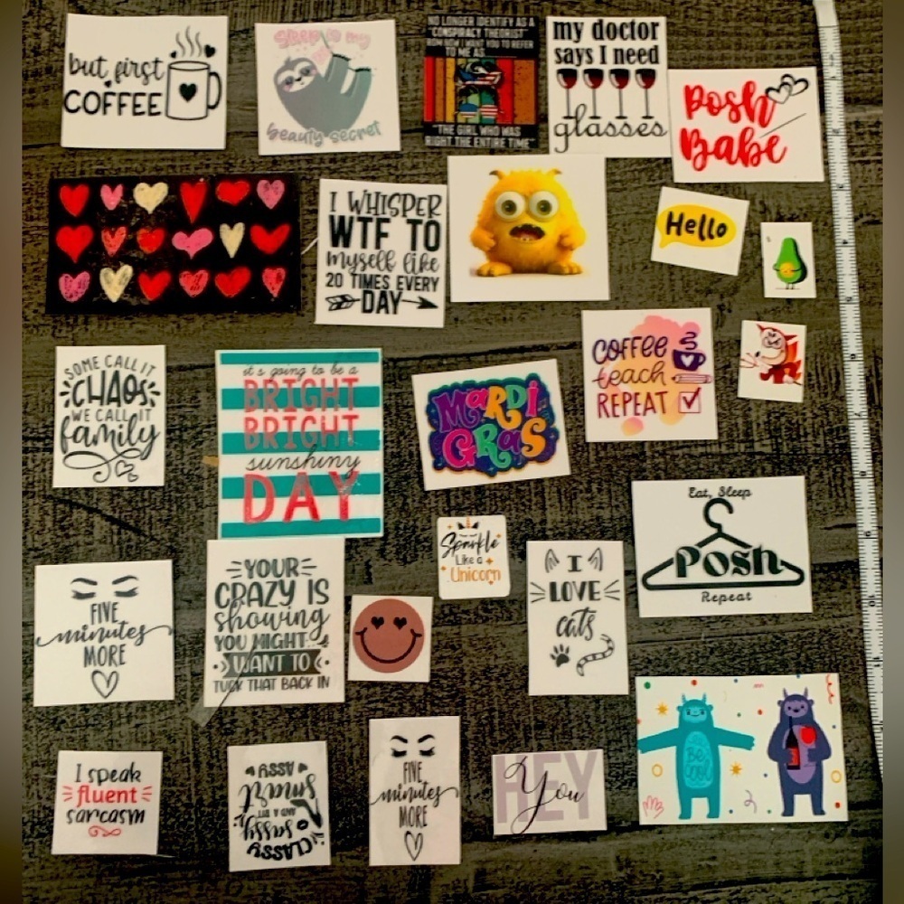 Magnet Lot, Homemade magnets, 25 magnets, Different Sizes.